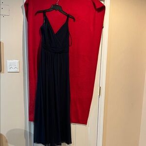 Bill Levkoff Navy Maxi Dress